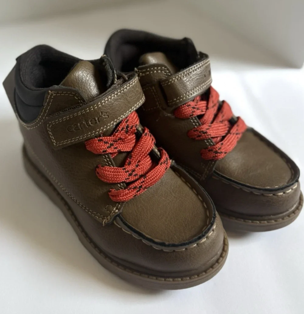 Carter's Norman Toddler Boys Boots Size 10 Brown Fashion Streetwear - NIB